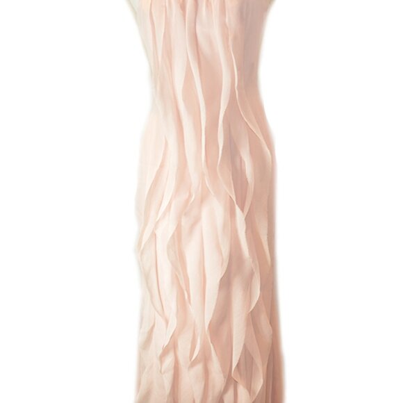 Size 6 Blush Strapless Gown by Vera Wang - Picture 9 of 11